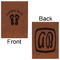 FlipFlop Leatherette Journals - Large - Double Sided - Front & Back View