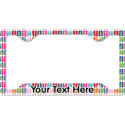 FlipFlop License Plate Frame - Style C (Personalized)