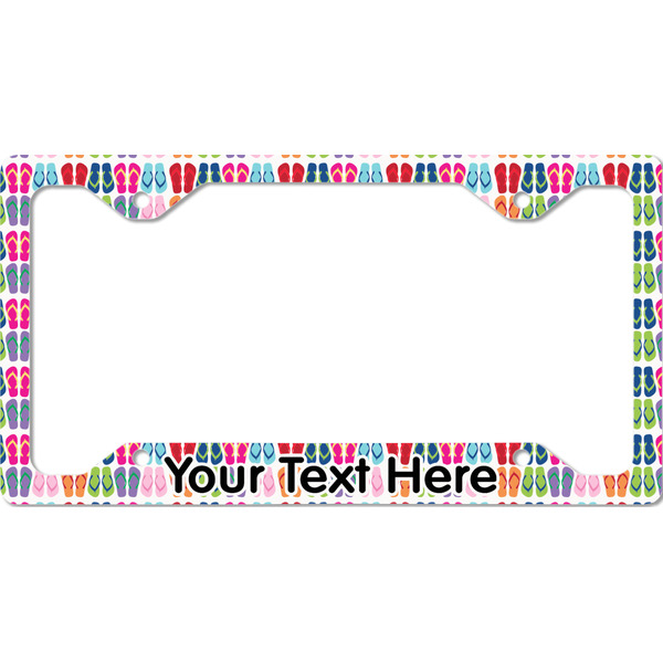 Custom FlipFlop License Plate Frame - Style C (Personalized)