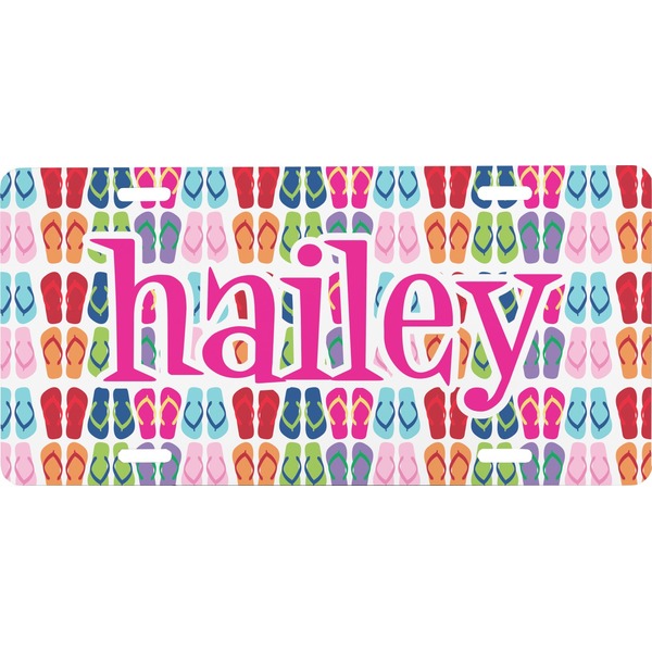 Custom FlipFlop Front License Plate (Personalized)