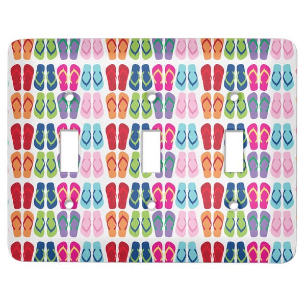 Custom FlipFlop Light Switch Cover (3 Toggle Plate)