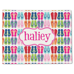 FlipFlop Single-Sided Linen Placemat - Single w/ Name or Text