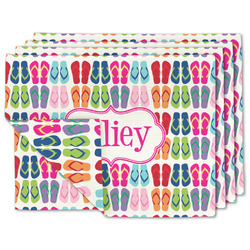 FlipFlop Linen Placemat w/ Name or Text