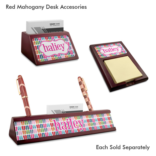 FlipFlop Mahogany Desk Accessories