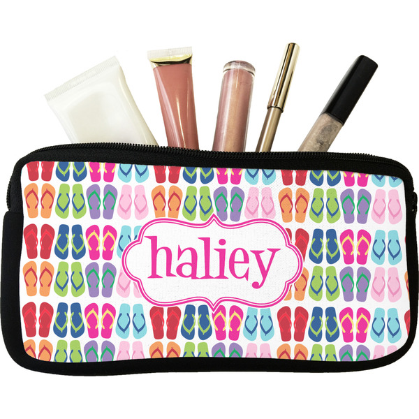 Custom FlipFlop Makeup / Cosmetic Bag (Personalized)
