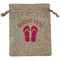 FlipFlop Burlap Gift Bag (Personalized)