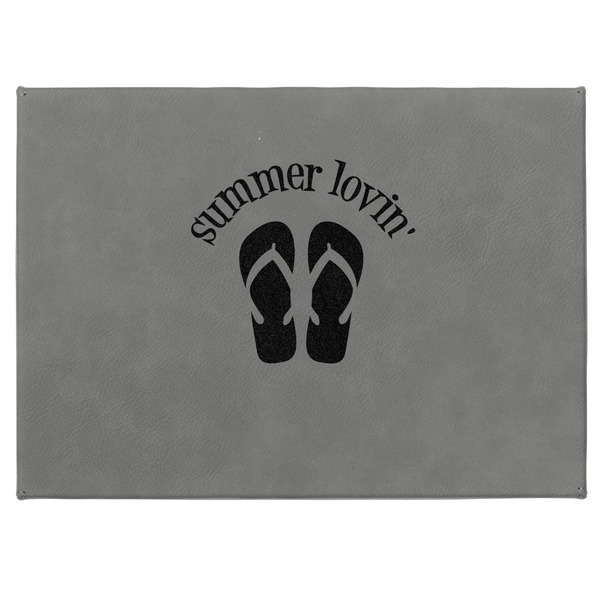 FlipFlop Medium Gift Box with Engraved Leather Lid - Approval