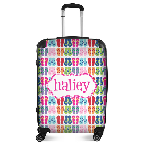Custom FlipFlop Suitcase - 24" Medium - Checked (Personalized)
