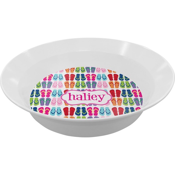 Custom FlipFlop Melamine Bowl (Personalized)