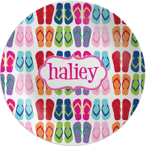 Custom FlipFlop Melamine Plate (Personalized)