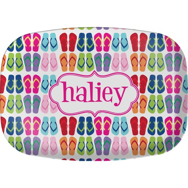 Custom FlipFlop Melamine Platter (Personalized)