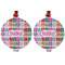 FlipFlop Metal Ball Ornament - Front and Back