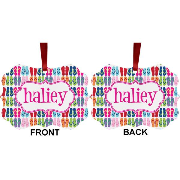 FlipFlop Metal Benilux Ornament - Front and Back (APPROVAL)