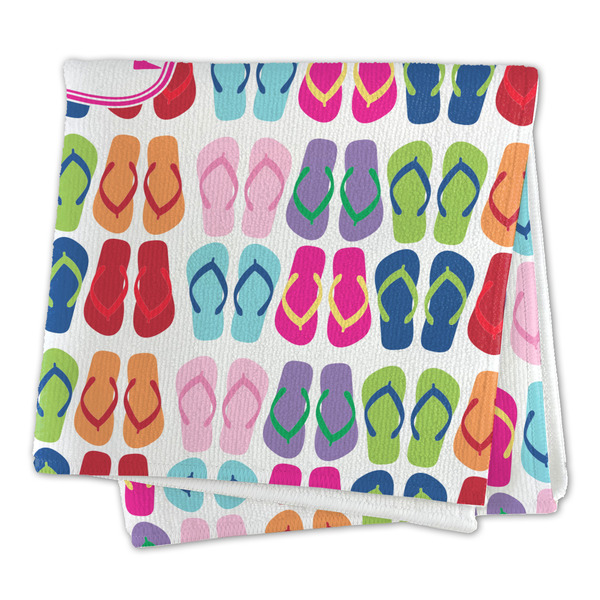 FlipFlop Microfiber Dish Rag - FOLDED (square)