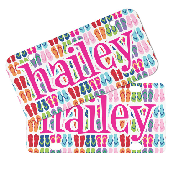 FlipFlop Mini License Plates - MAIN (4 and 2 Holes)