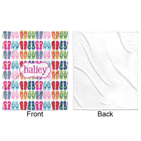 FlipFlop Minky Blanket - 50"x60" - Single Sided - Front & Back