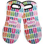 FlipFlop Neoprene Oven Mitts - Set of 2 w/ Name or Text