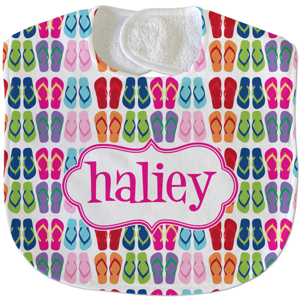 FlipFlop New Baby Bib - Closed and Folded