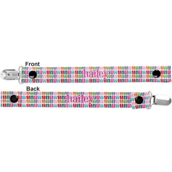 FlipFlop Pacifier Clip - Front and Back