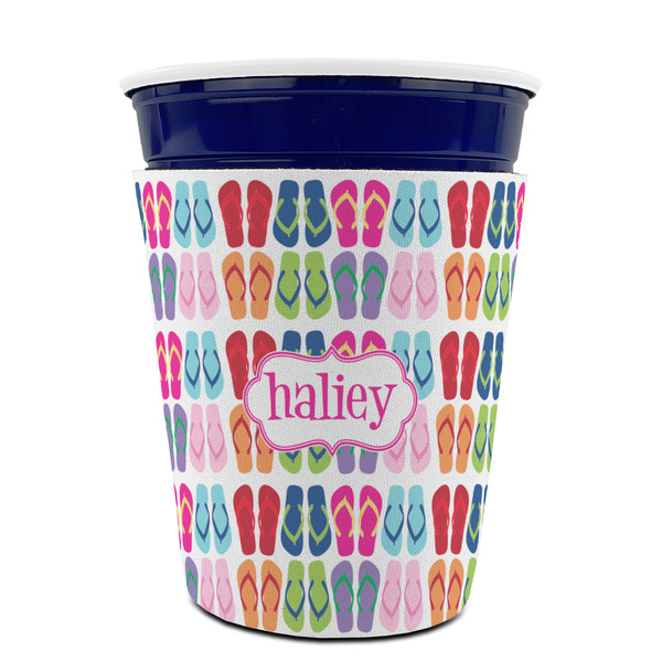FlipFlop Party Cup Sleeves - without bottom - FRONT (on cup)