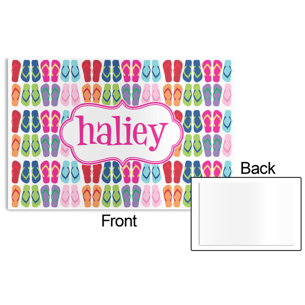 FlipFlop Disposable Paper Placemat - Front & Back