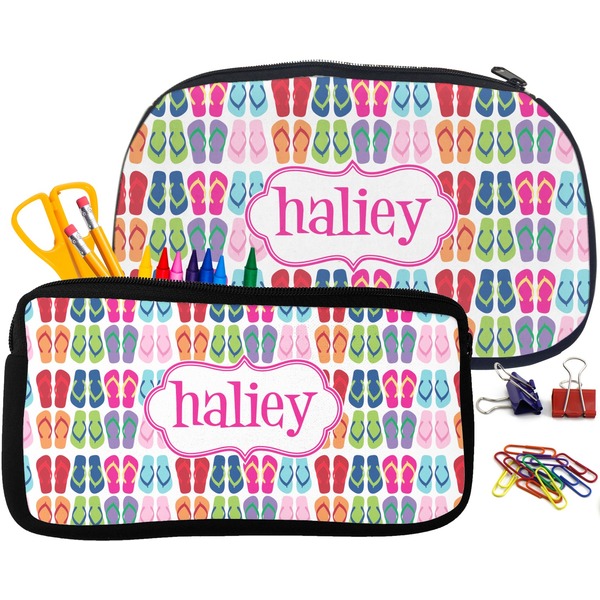 FlipFlop Pencil / School Supplies Bags Small and Medium