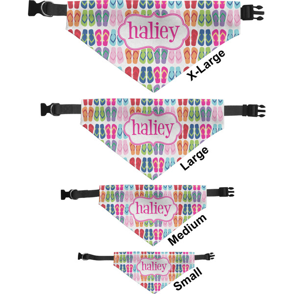 FlipFlop Pet Bandana Sizes