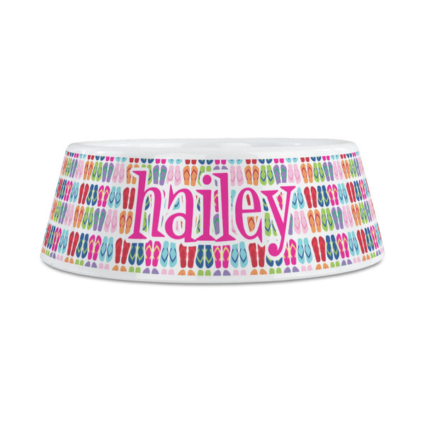 FlipFlop Plastic Dog Bowls - Medium - FRONT