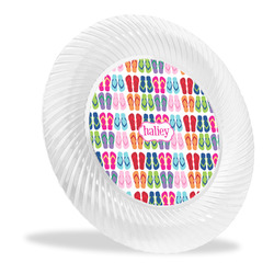 FlipFlop Plastic Party Dinner Plates - 10" (Personalized)