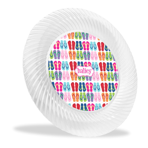 Custom FlipFlop Plastic Party Dinner Plates - 10" (Personalized)