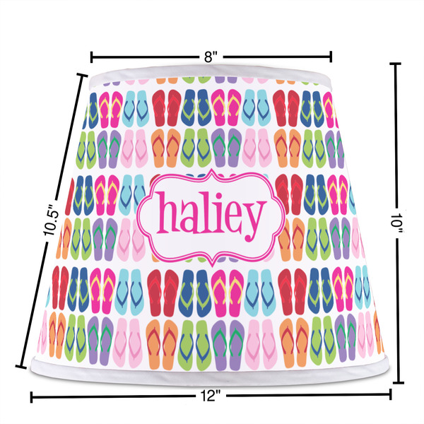 FlipFlop Poly Film Empire Lampshade - Dimensions