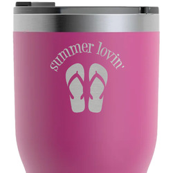 FlipFlop RTIC Tumbler - Magenta - Laser Engraved - Single-Sided (Personalized)