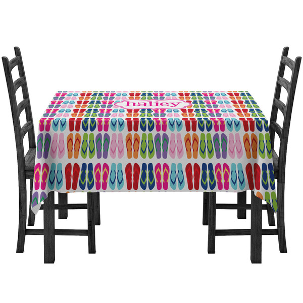 FlipFlop Rectangular Tablecloths - Side View