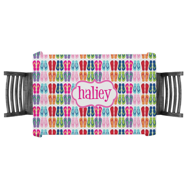 Custom FlipFlop Tablecloth - 58"x58" (Personalized)