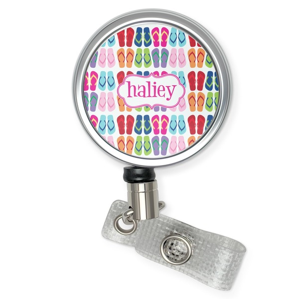 Custom FlipFlop Retractable Badge Reel (Personalized)
