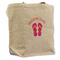 FlipFlop Reusable Cotton Grocery Bag - Front View