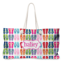 FlipFlop Large Tote Bag with Rope Handles (Personalized)