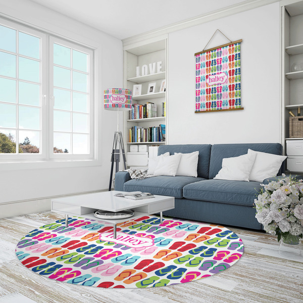 FlipFlop Round Area Rug - IN CONTEXT