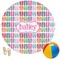 FlipFlop Round Beach Towel (Personalized)