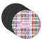 FlipFlop Round Rubber Backed Coasters - Set of 4 (Personalized)