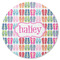 FlipFlop Round Rubber Backed Coaster (Personalized)