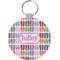 FlipFlop Round Plastic Keychain (Personalized)