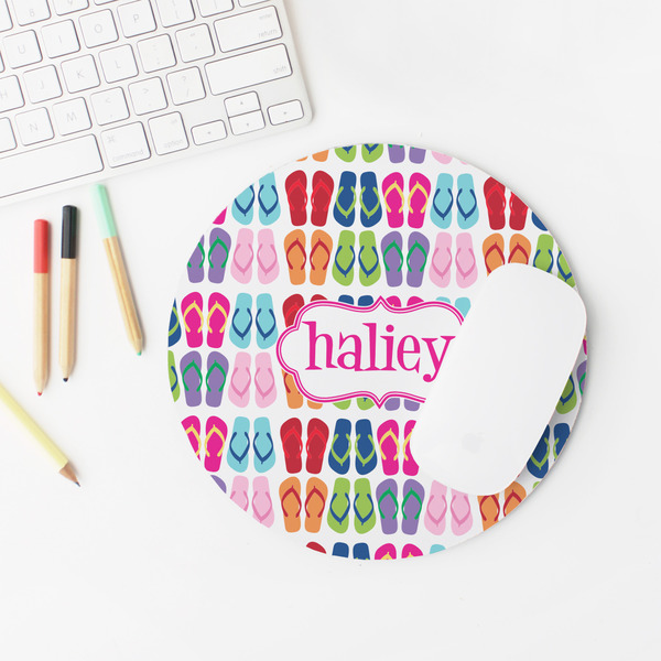 FlipFlop Round Mousepad - LIFESTYLE 2