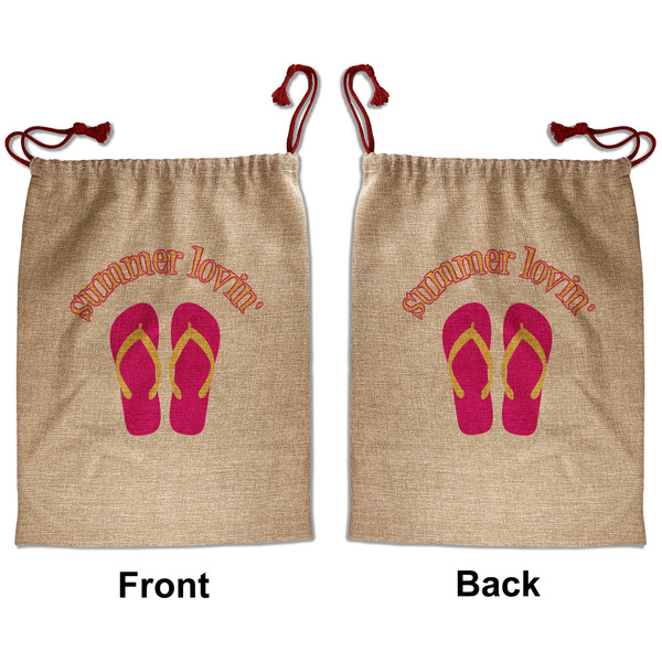 FlipFlop Santa Bag - Front and Back