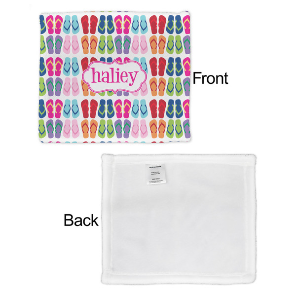 FlipFlop Security Blanket - Front & White Back View