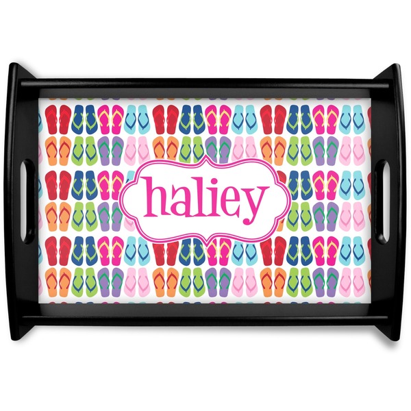 Custom FlipFlop Wooden Tray (Personalized)