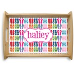 FlipFlop Natural Wooden Tray - Small (Personalized)