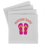 FlipFlop Absorbent Stone Coasters - Set of 4 (Personalized)