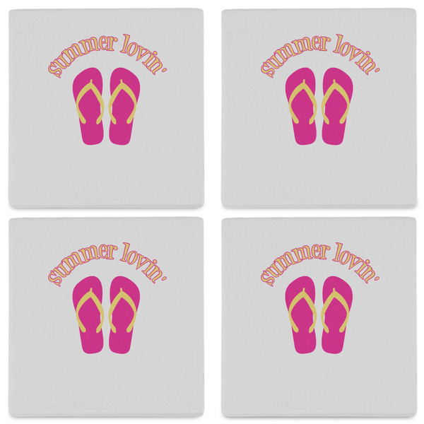 FlipFlop Set of 4 Sandstone Coasters - See All 4 View