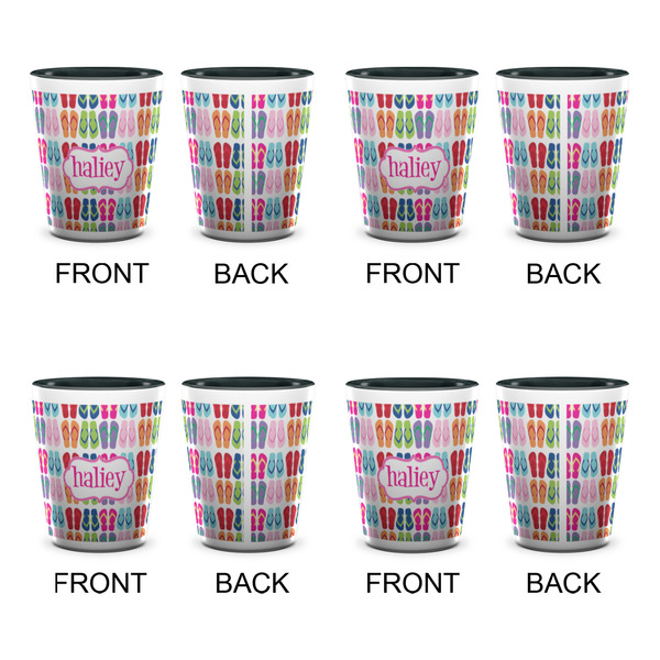FlipFlop Shot Glassess - Two Tone - Set of 4 - APPROVAL